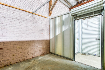 Inside an open storage unit in Atmore, AL